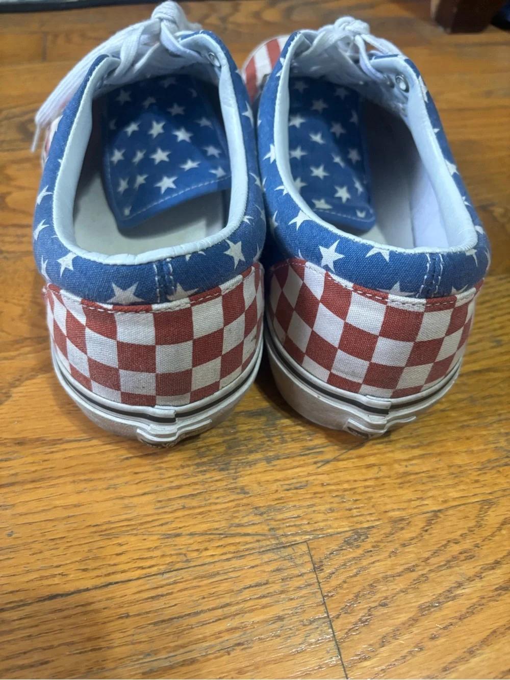 Vans Kids Americana Flag Low-Top Sneakers - Red White Blue